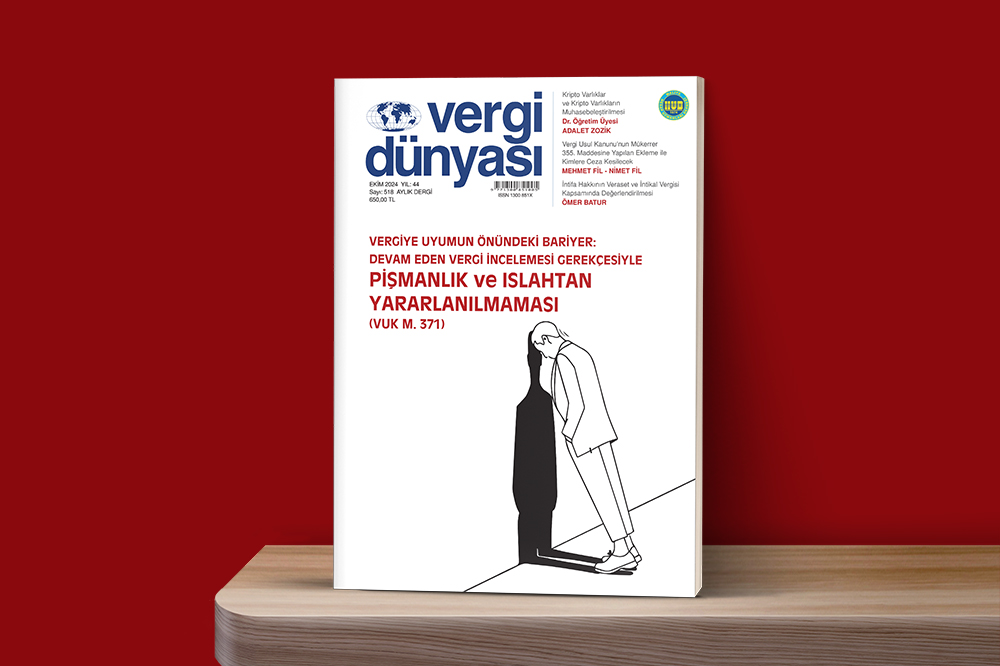 Ekim 2024 Vergi Dünyası Dergisi